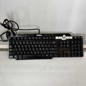 Dell SK-8135 USB Hub Wired, Multimedia Keyboard -‎ Black ***Scratches***